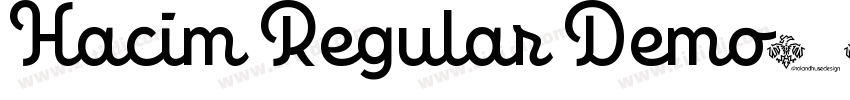 Hacim Regular Demo字体转换